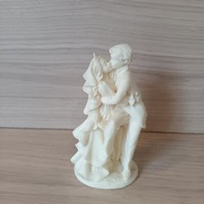 Figurine Couple de Mariés Vintage Vivian C 1996, Signée EM, Résine ou Biscuit?
