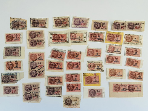 Lot timbres fiscaux - 📮, 45