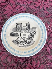 ASSIETTE GIEN A MIGNARDISES OU À PAIN RÉBUS