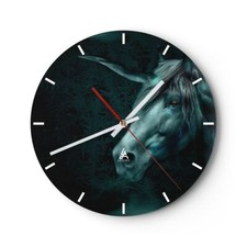 Horloge murale en verre