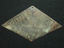 PLAQUE DE MÉTIER GUILLAUME