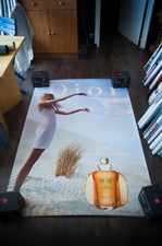 DIOR ✯ DUNE French Bus Stop Vintage Advertising Fashion Poster Original 1990's