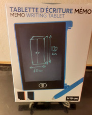 Tablette (bleu) écritures et dessins Pour ENFANT ,avec stylet.