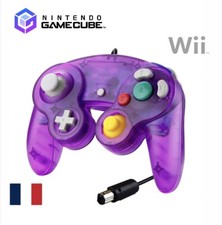 Manette Pour Nintendo Gamecube Wii NGC GC Violet Rétro Gaming Filaire Controller