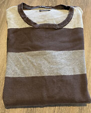 Pull léger Devred rayé marron taille M