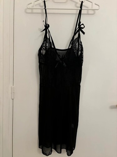 Nuisette noire dentelle - nuisette,