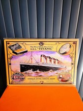 Plaque métal vintage titanic