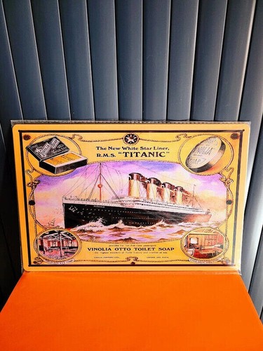 Plaque métal vintage - , titanic
