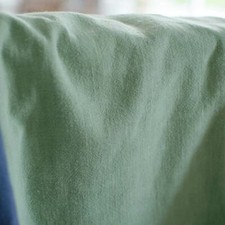 Toile de Lin lavé verte [au