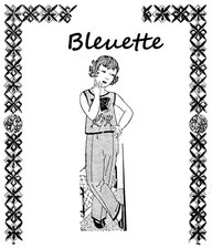 PATRON POUPEE BLEUETTE  - Trousseau - Pyjama de nuit 1932 Suze (823)
