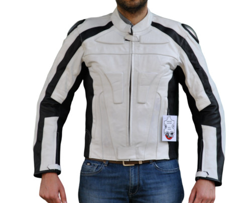 Veste moto cuir véritable - moto, en