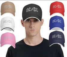 Casquette AC DC Style Baseball Rock  Chapeau Musique Été Plage Concert 