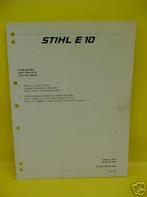 1981 stihl e10 - 1981, chainsaw