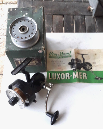 Moulinet pêche ancien - moulinet,