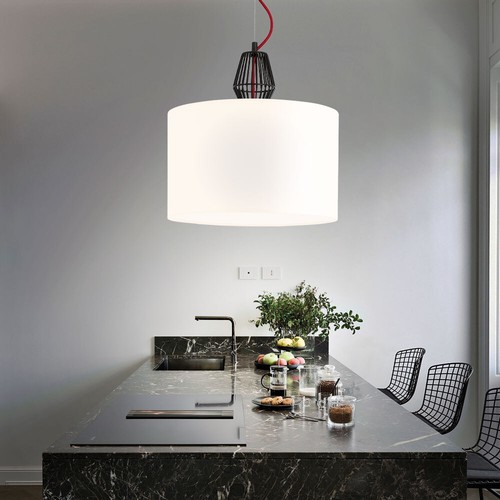 Lampe suspension tissu - lampe,