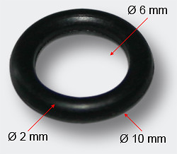 Airbrush ring pour conduite - o-ring,