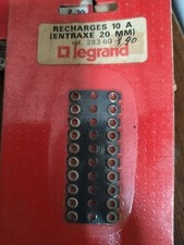 Lot de 10 anciens fusibles 10A