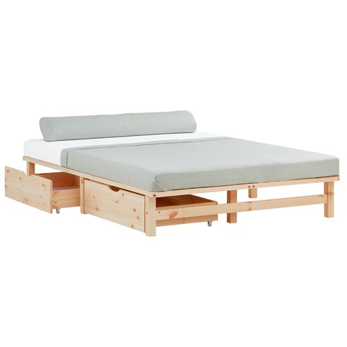 Cadre lit bois 140x200 - bois,