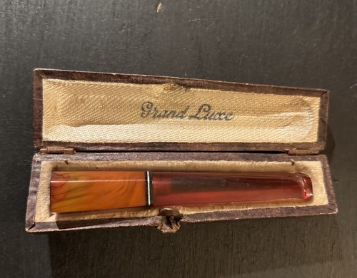 Ancien fume cigare ambre et - ancien,
