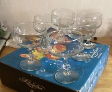 6 Coupes À Derssert Vintage Verre Durobor Boîte D’origine 