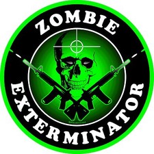 Autocollant sniper exterminateur zombie 1340 ProSticker (One) 4" 