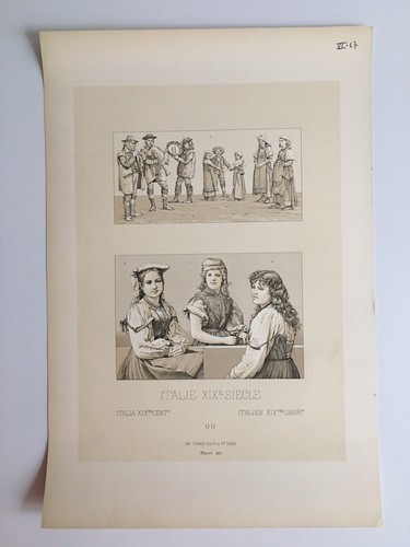 Gravure planche italie xix - gravure,