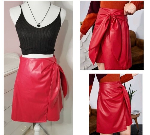 Jupe femme simili cuir - jupe, en