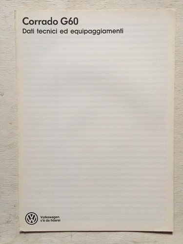 Volkswagen dati tecnici - dati,