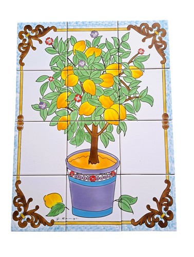 Top tableau carreaux peints - top, de