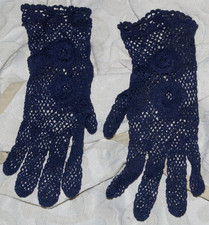 ancienne paire de gants au crochet