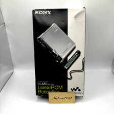 Lecteur Enregistreur MiniDisc SONY MZ-RH1 Walkman Hi-MD Argent 2016 Testé Occ...