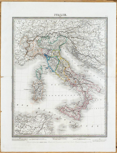 Carte ancienne italie - ancienne,