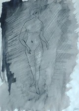 Belle Peinture Lavis Modèle