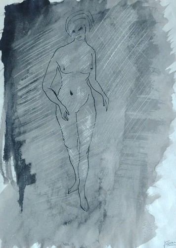 Belle peinture lavis - peinture,
