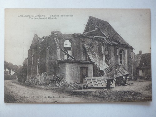 Cpa bailleul crèche - la, l'