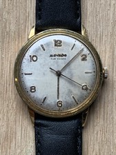 RARE ANCIENNE MONTRE HOMME MOVADO MÉCANIQUE STYLE MILITAIRE PLAQUÉ OR SWISS MADE