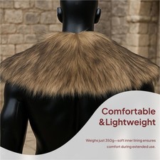 Col en fausse fourrure pour