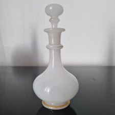 Carafe Flacon en Opaline Blanc