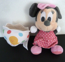k8. DOUDOU PELUCHE MINNIE DISNEY NICOTOY oeuf poussin couche culotte 17cm - TBE