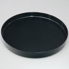 Vintage 60s Tablette Rond Melamin Made IN Sweden Plastique Noir 1.41RAI