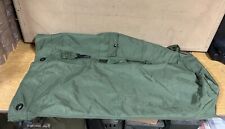 GENUINE US ARMY DUFFEL BAG WITH STRAPS GREEN NYLON "PECK" SUPER EX COND !!