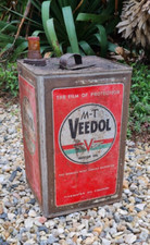 ANCIEN GROS BIDON HUILE VEEDOL