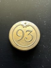 Bouton D’Officier du 93 Regiment Infanterie de Ligne, 1er Empire, Napoleon I, GM