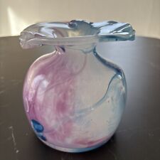 VASE EN PÂTE DE VERRE SIGNÉ