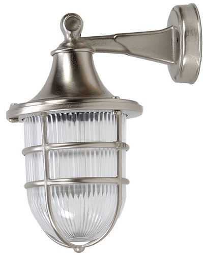 Lampe laiton verre ondulé - laiton,