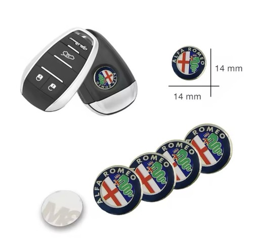Autocollants logo clé alfa - 5,