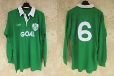 Maillot rugby IRLANDE IRELAND n°6 cousu vintage shirt O'NEILLS home jersey XXL