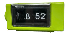Showa Retro SANKYO Flip Clock L101Z Vert Années 70 Vintage Antique Testé