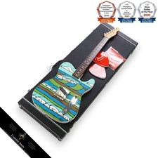 Guitare électrique Fender Esquire LTD ART CANVAS Heather Brown EC20 2021