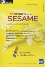 Concours sésame édition 2014 : Sujets... - Studyrama - V440593